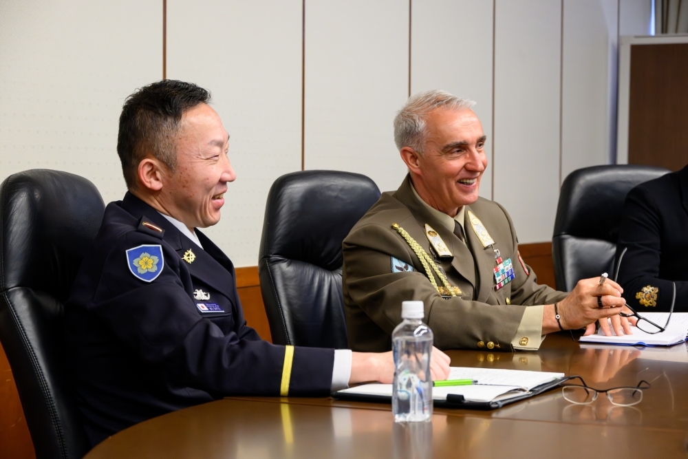 NATO IMS meeting at Japan Joint Staff in Tokyo with Senior Enlisted Advisor to the Chief of Staff SAITO Takayuki